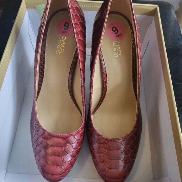 MICHAEL Michael Kors Ethel Pump Brandy Size 6 - Picture 1 of 7